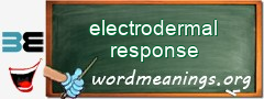 WordMeaning blackboard for electrodermal response